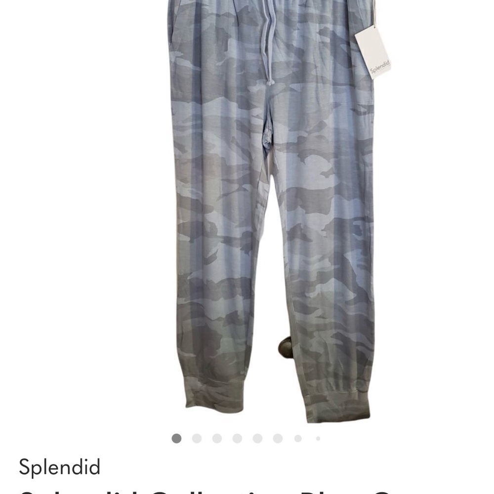 Splendid Collection Blue Camo Drawstring Joggers - Picture 2 of 2